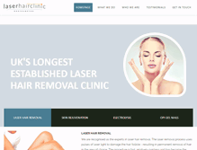 Tablet Screenshot of laserhairclinic.co.uk